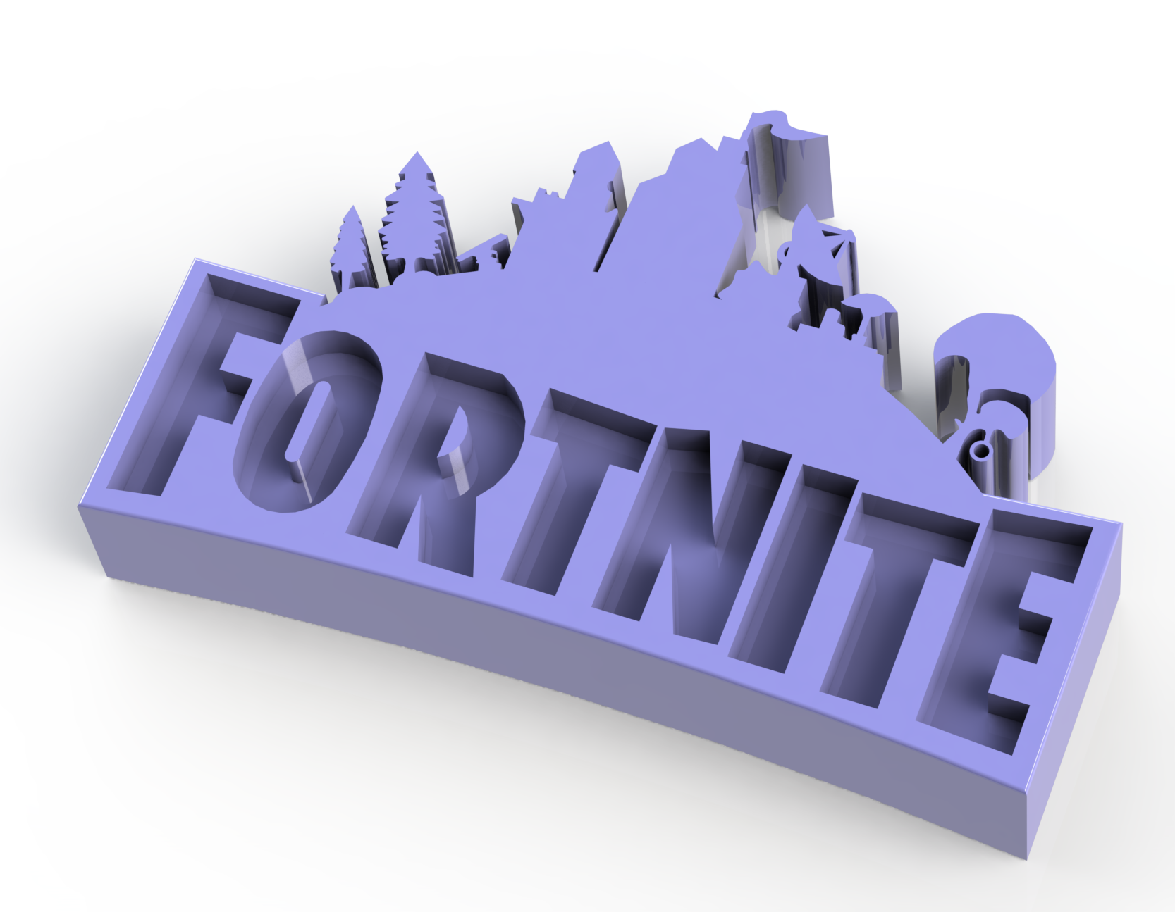 Descargar archivo STL Logo FORTNITE • Objeto para impresión 3D ・ Cults